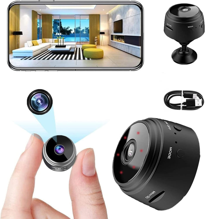 Mini Security Camera, A9 Mini Camera, 1080P HD WiFi