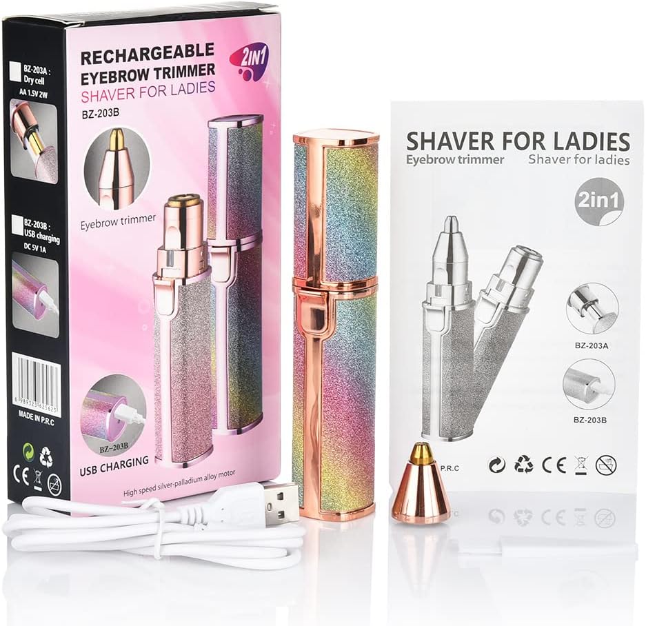 Rechargeable Women's Eyebrows Hair Trimmer