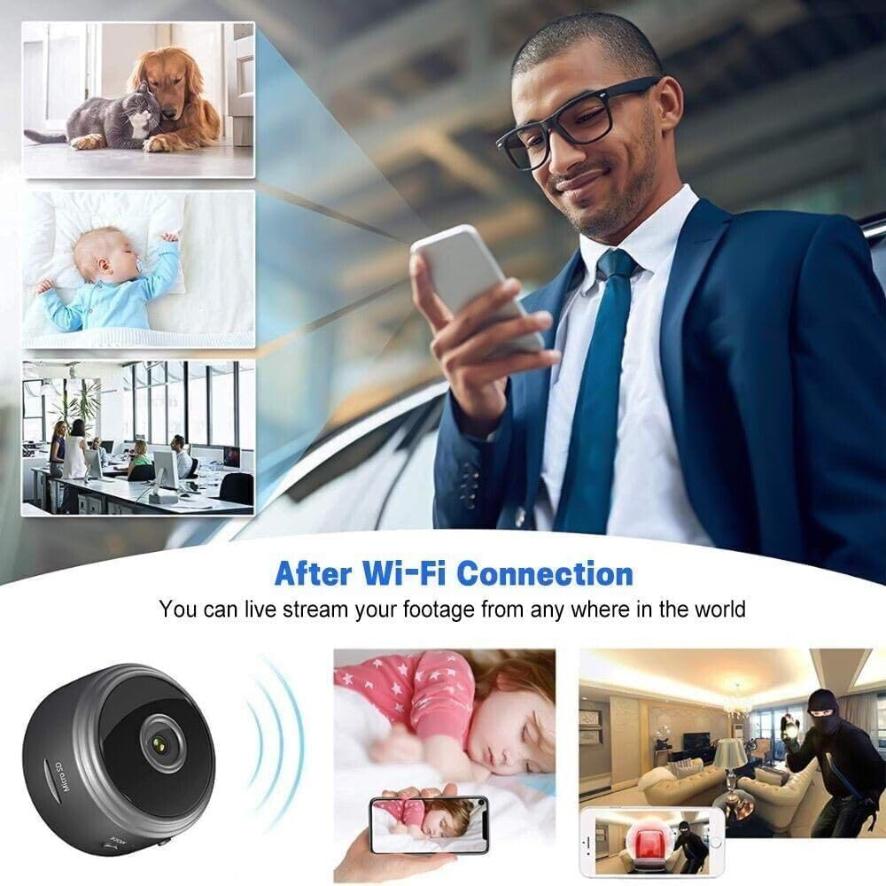 Mini Security Camera, A9 Mini Camera, 1080P HD WiFi