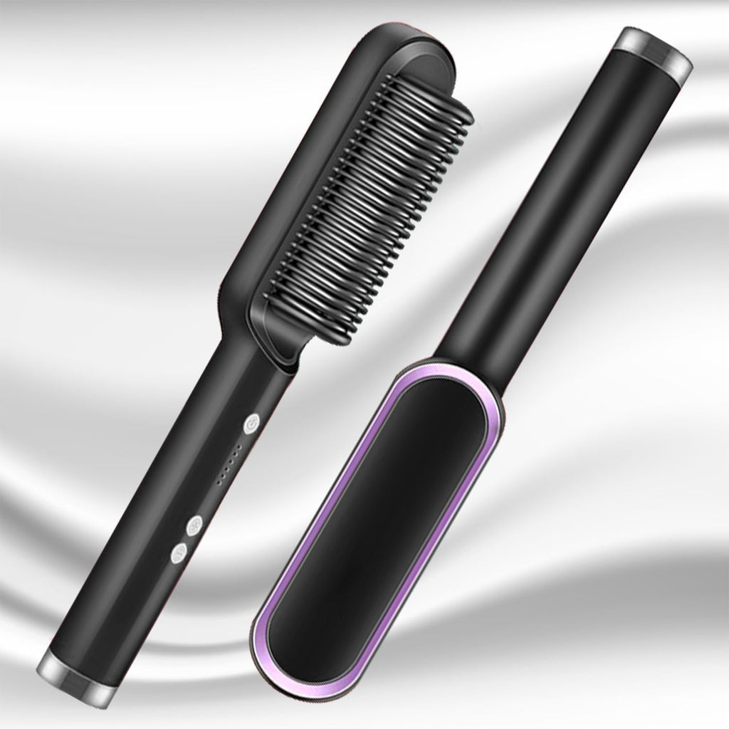 Heat Control Straightener Brush