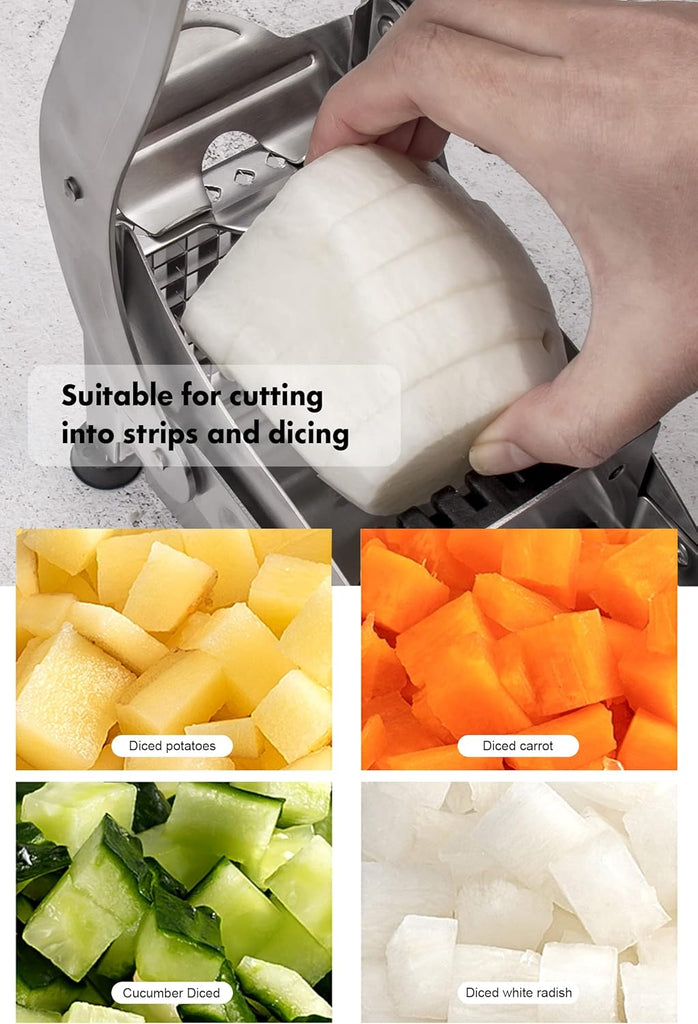 Ompact Stainless Steel Vegetable Cutter - 1 Pc