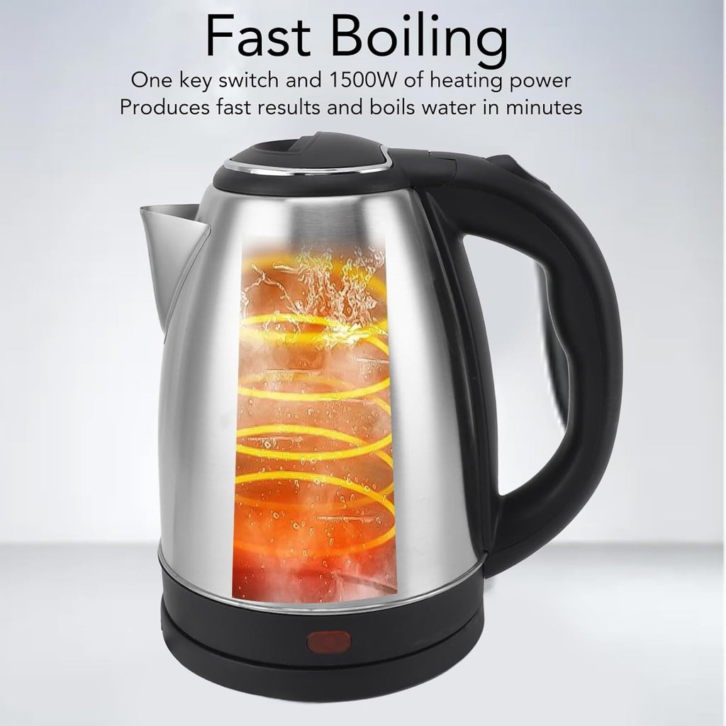 Stainless Steel Electric Kettle, 2L 1500W