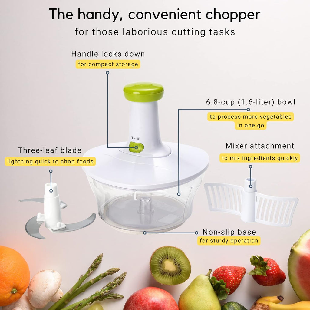 Manual Food Processor, Vegetable Chopper