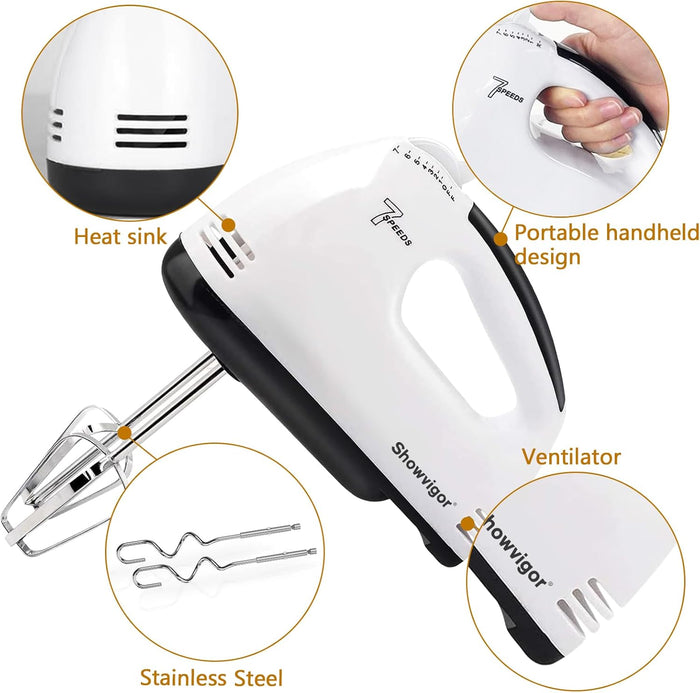 Showvigor Handmixer Electric Handheld - 7 Speed