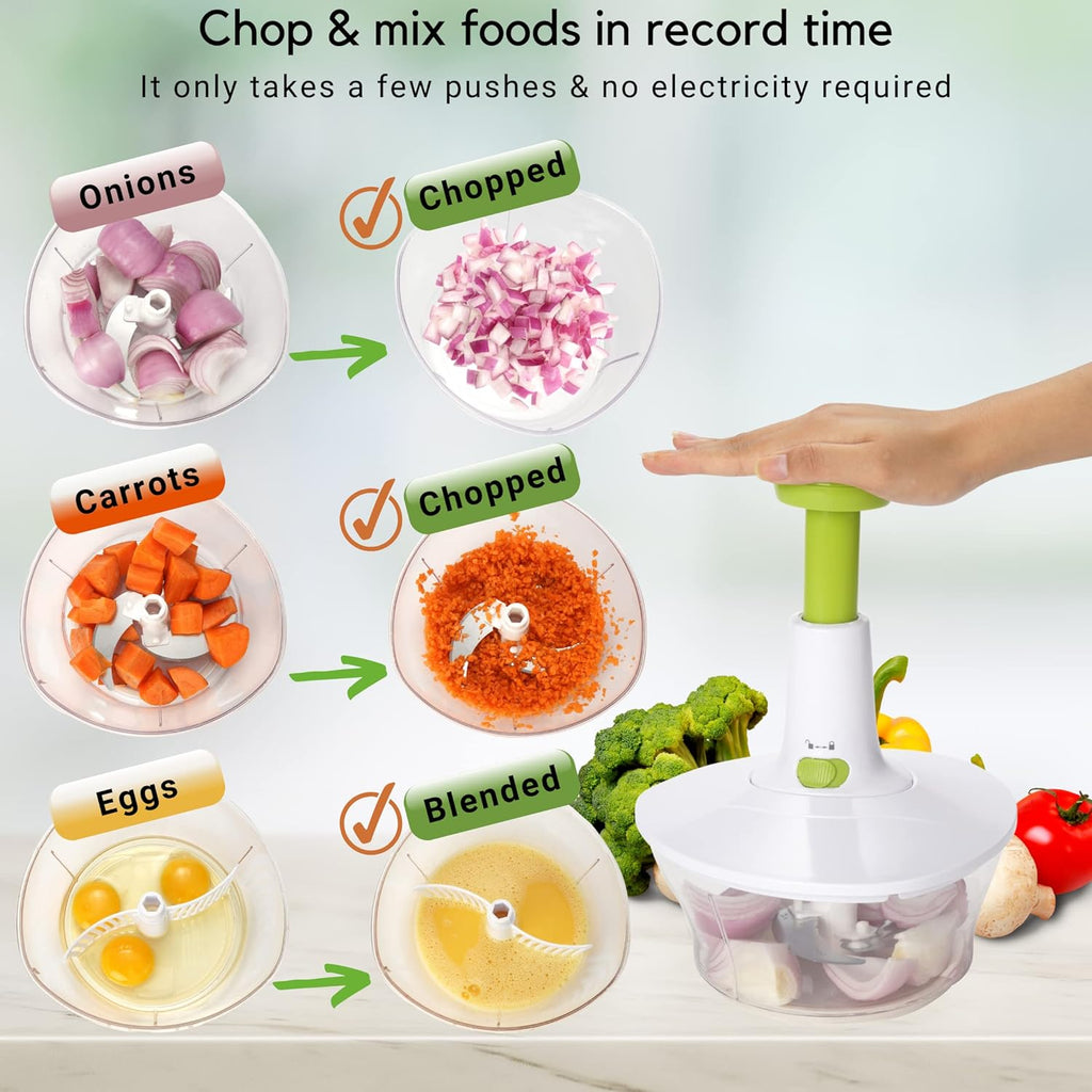 Manual Food Processor, Vegetable Chopper