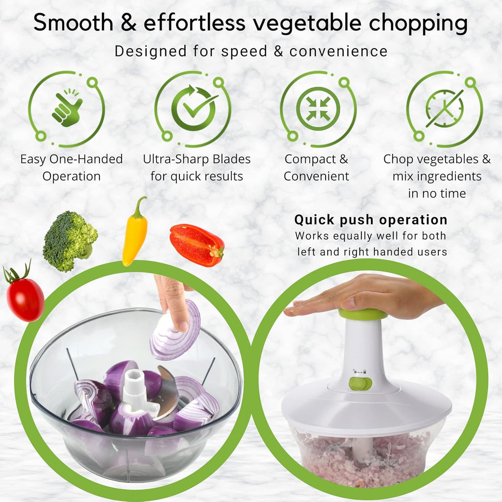 Manual Food Processor, Vegetable Chopper