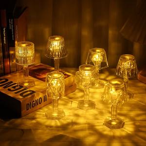 Hot Sale Crystal Diam Desk Lamp Table Lamp Night Light